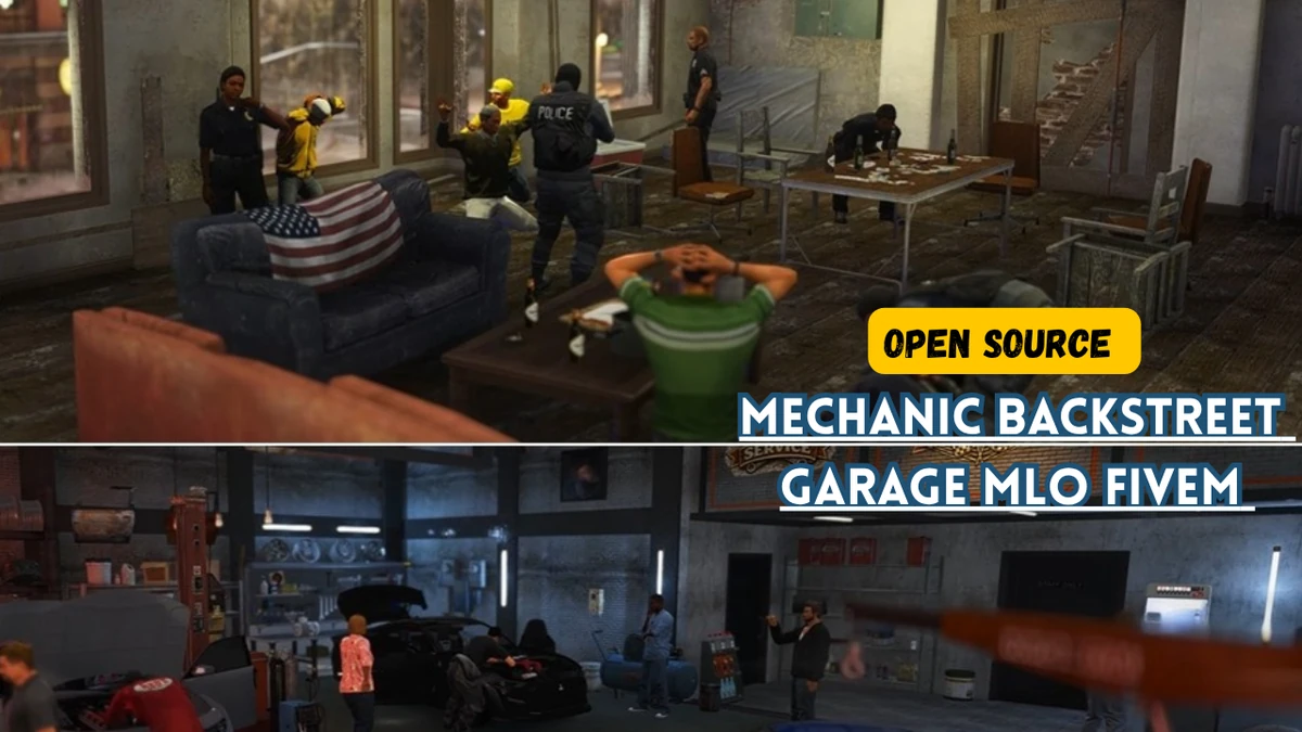 Mechanic Backstreet Garage MLO FiveM | Open Source